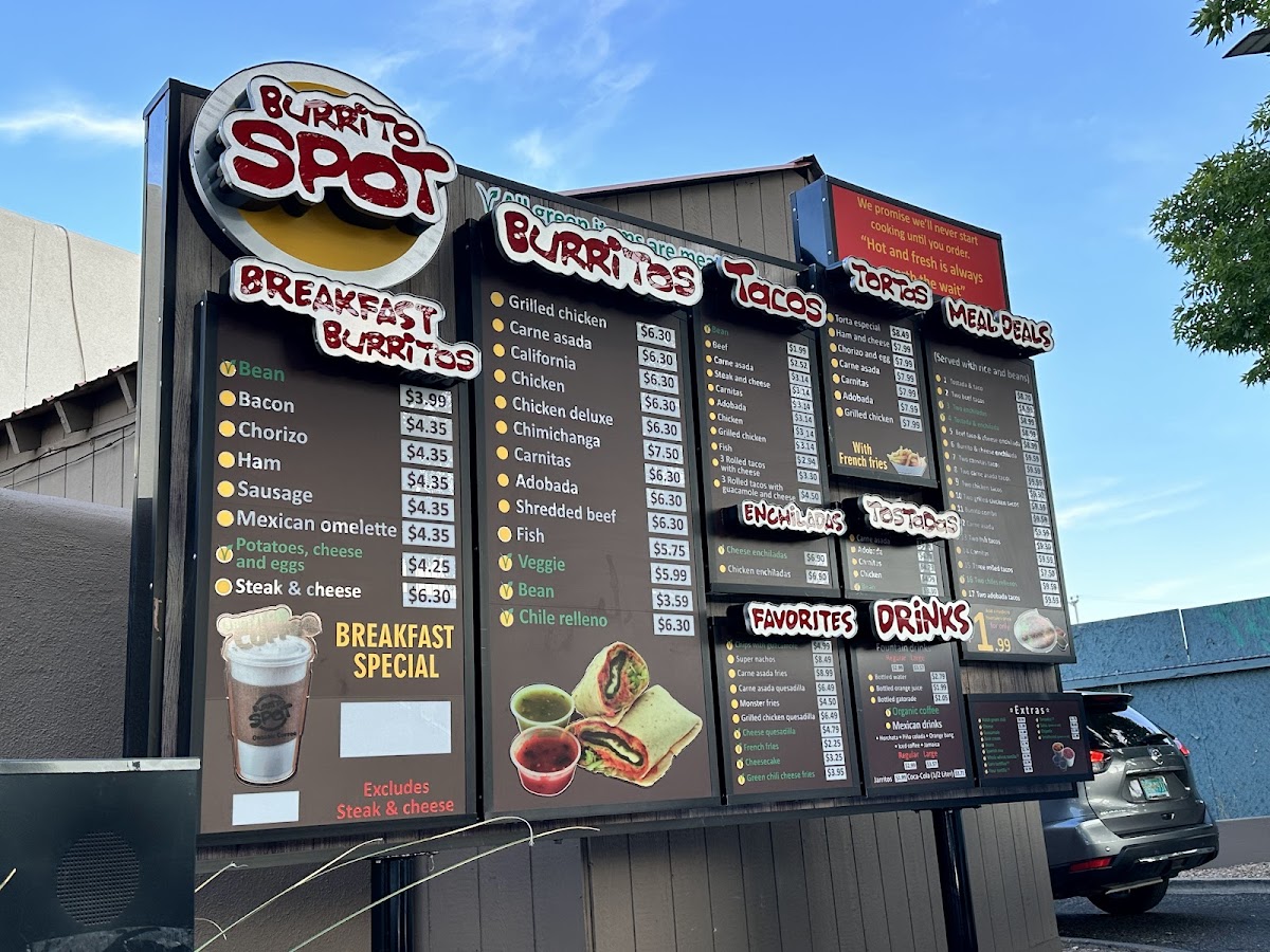 Burrito Spot Menu - Image 1